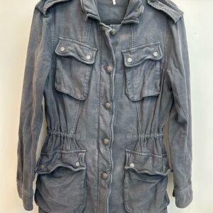EUC Free People grey utility jacket size small